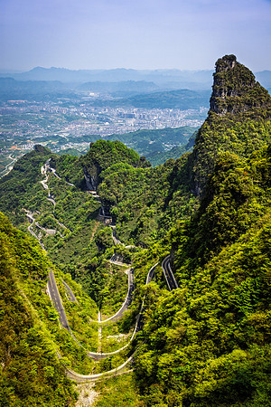 View from the Tianmen Mountain