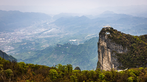 Tianmen Mountain and surroundings