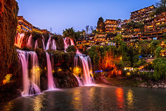 Ancient Waterfall Town
