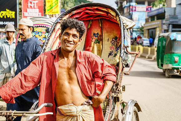 Rickshaw driver portrait