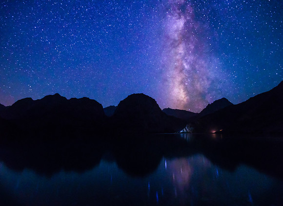 Milky Way over Lake Iskanderkul