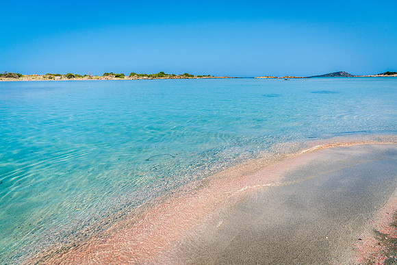 Pink sand at Elafonissi Beach
